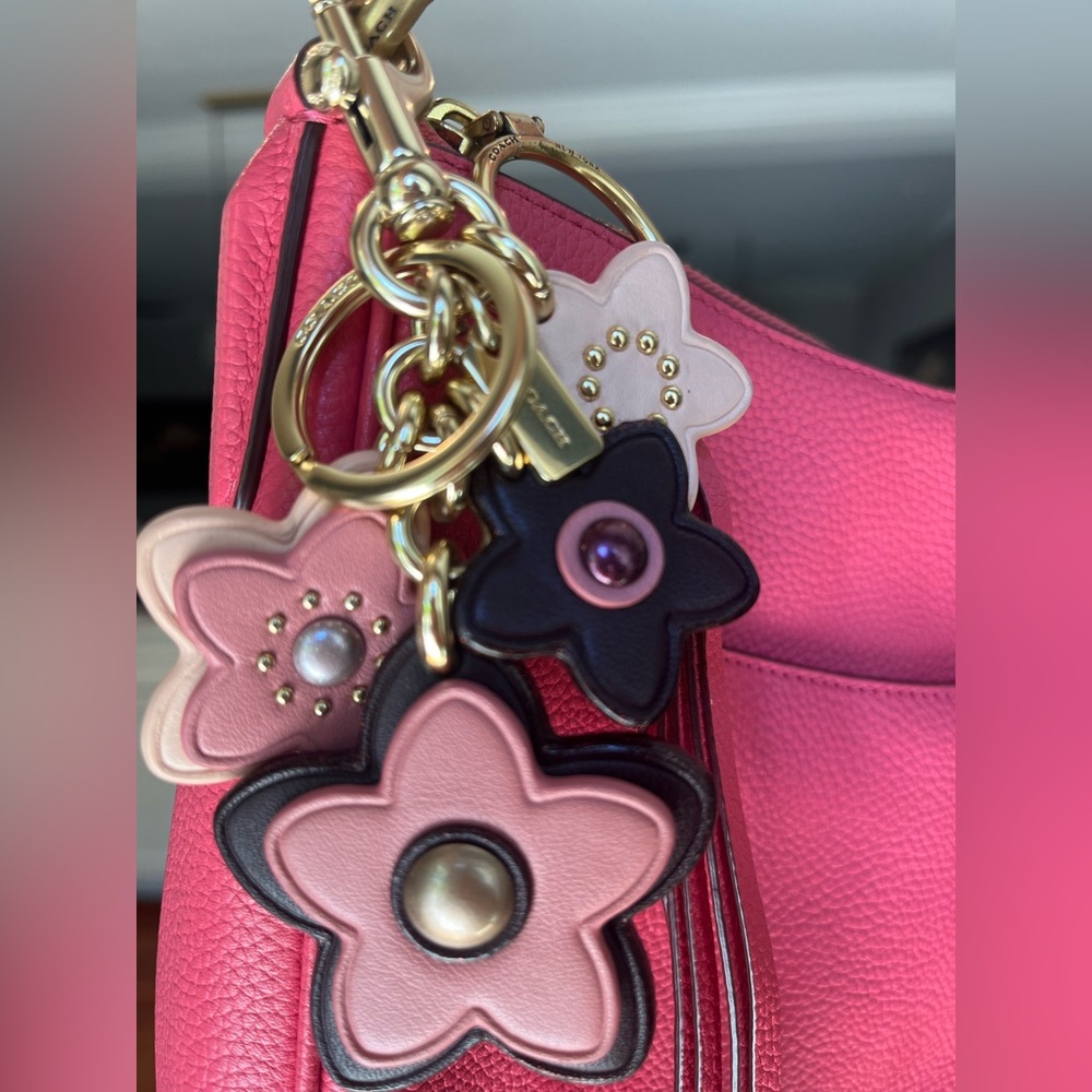 Coach Wildflower Cluster Bag Charm Keychain *Looks Brand New* 🌺